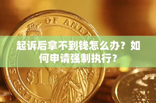济南起诉后拿不到钱怎么办？如何申请强制执行？