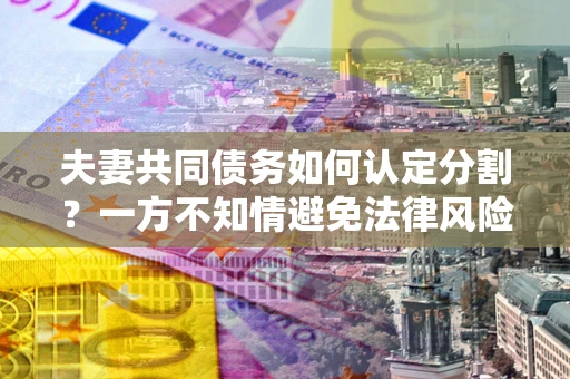 济南夫妻共同债务如何认定分割？一方不知情避免法律风险必看！